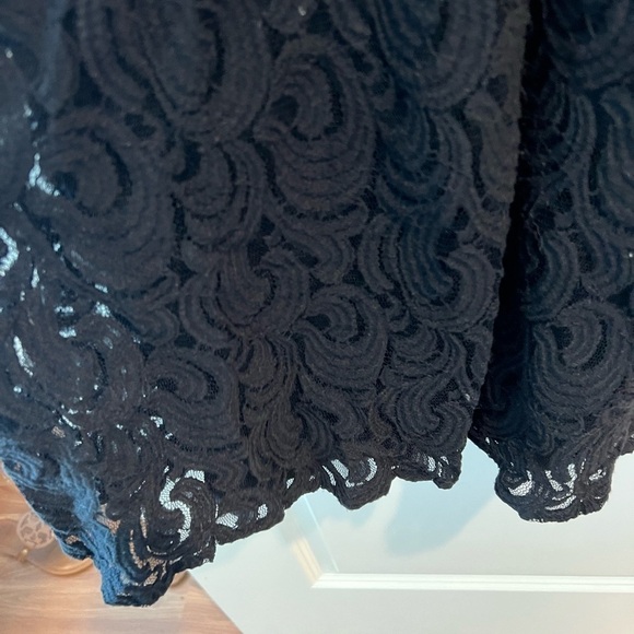 Free People Turn Back Time Black Lace Dress Size 6 - Picture 3 of 15